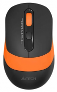Мышь беспроводная A4TECH Fstyler FG10 черный/оранжевый