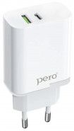 СЗУ PERO TC05 PD 18W + USB-A Fast Charge белый