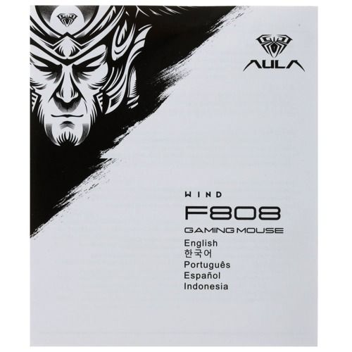 Игровая проводная мышь AULA F808 черный