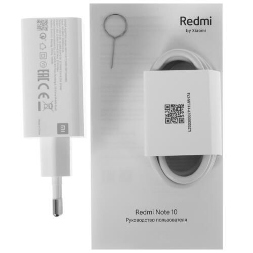 Смартфон Xiaomi Redmi note 10 4/64 white - белый