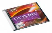 Диск DVD+RW VS 4,7Gb 4x Color Slim 1шт