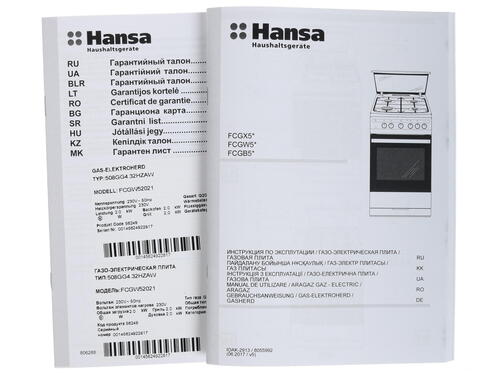 Газовая плита HANSA FCGW52021