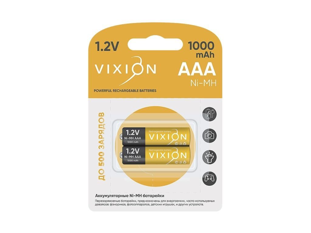 Аккумулятор Vixion R03 AAA 1000mAh