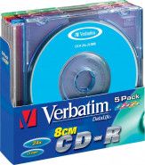 Диск CD-R VERBATIM 210Mb 24x Slim