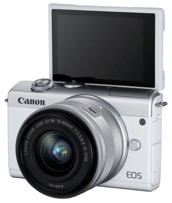Фотоаппарат со сменной оптикой CANON EOS M200 15-45 IS STM white - белый
