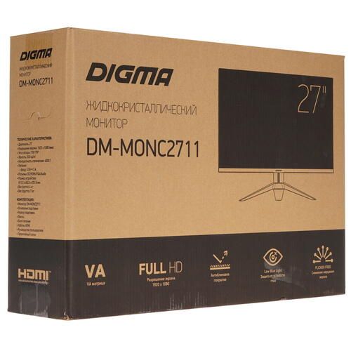 Монитор 27" DIGMA Curved DM-MONC2711