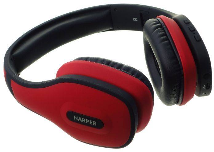 наушники bluetooth HARPER HB-401 красный