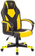 Игровое кресло ZOMBIE Game 17 черный/желтый