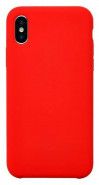 Чехол для iPhone X/Xs Silicone Case Clear красный
