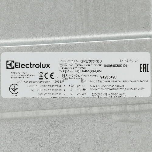 Газовая панель Electrolux GPE363RBB