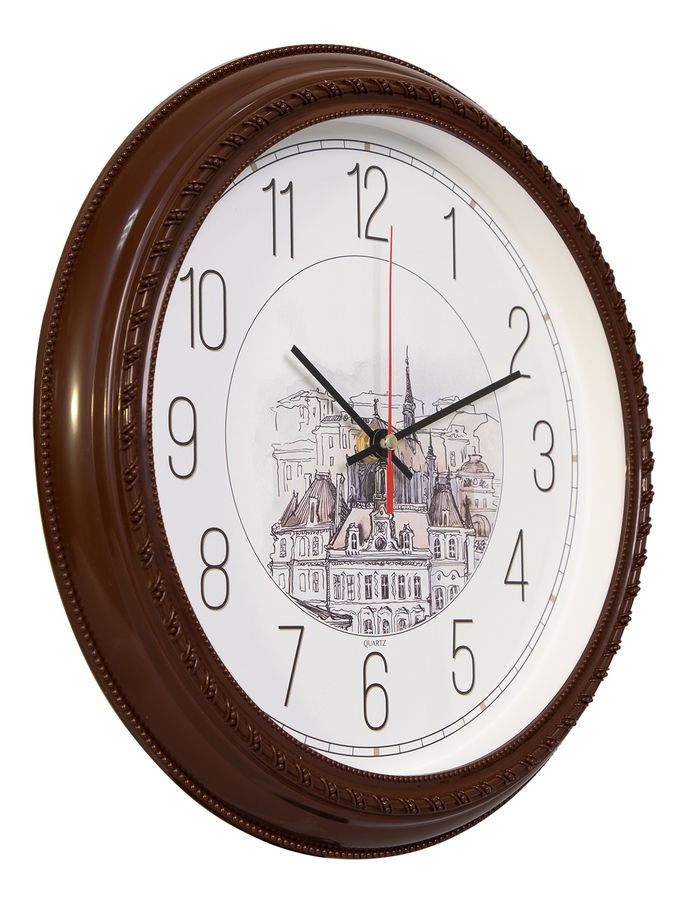 Часы настенные BURO WallC-R63P коричневый