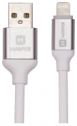 Кабель USB 2.0 HARPER Lighting SCH-530 1м белый