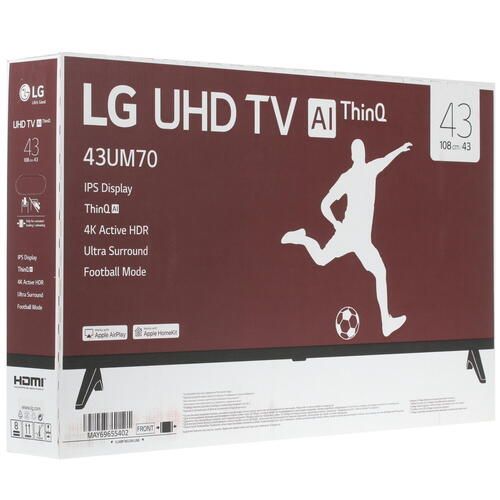 Телевизор LED 40"-43" LG 43UM7020PLF