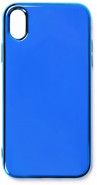 Чехол для iPhone X/Xs Silicone Case Clear синий