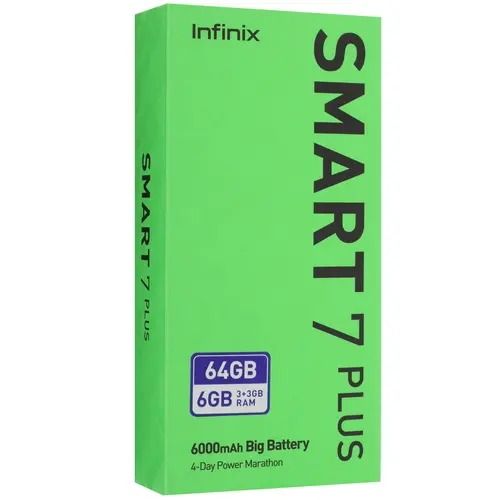 Смартфон INFINIX SMART 7 PLUS 3/64GB blue - синий