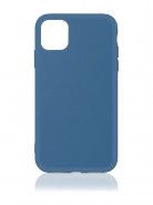Чехол для iPhone 11 Pro Max DF силиконовый с микрофиброй синий