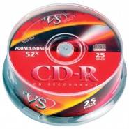 Диск CD-R VS 700Mb 52x Туба 25шт