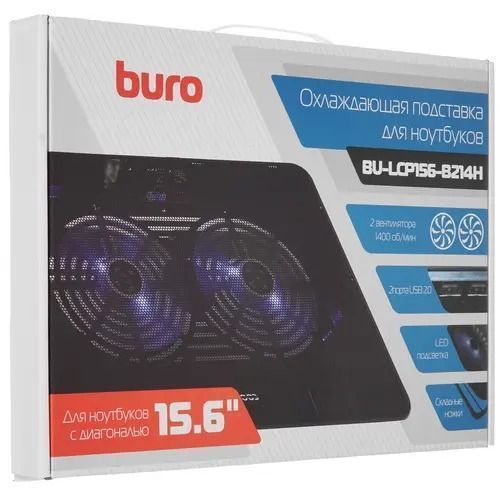 Подставка для ноутбука BURO BU-LCP156-B214H 15.6" черный