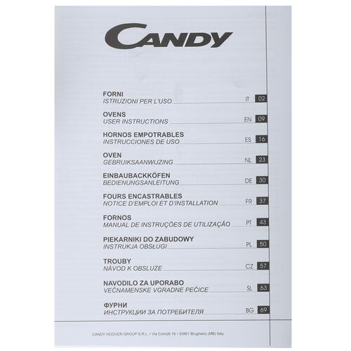Духовой шкаф CANDY FCP615X/E1