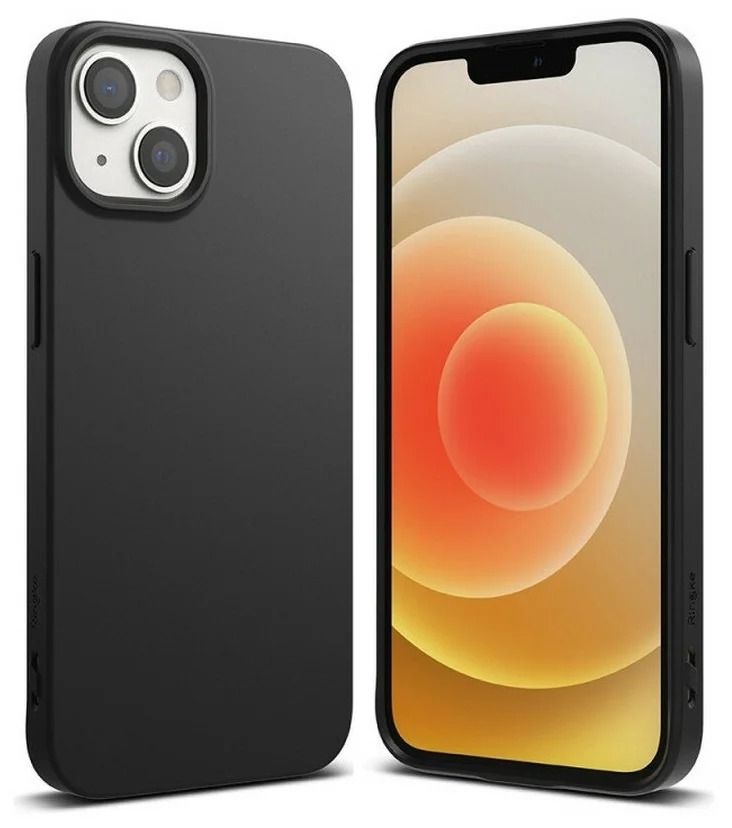 Чехол для iPhone 13 mini BORASCO Silicone Case матовый черный