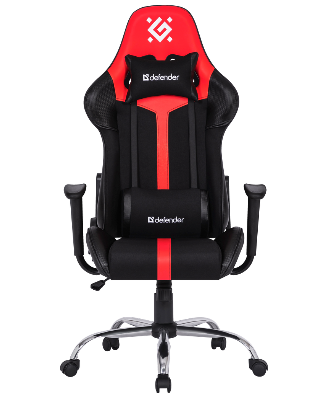 Игровое кресло DEFENDER Racer черный/красный