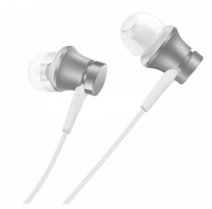 наушники вкладыши Xiaomi Mi In-Ear Headphones Basic серебристый