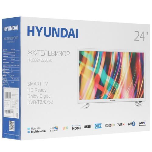 Телевизор LED 24" HYUNDAI H-LED24ES5020 white - белый