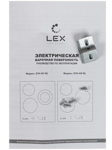 Стеклокерамическая панель LEX EVH 430 BL
