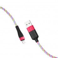 Кабель USB 2.0 HOCO U85i Charming Night Lightning красный