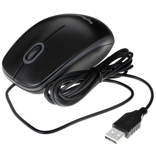 Мышь проводная LOGITECH B100 USB черный