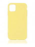 Чехол для iPhone 11 Pro Max DF силиконовый с микрофиброй желтый