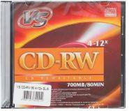 Диск CD-RW VS 700Mb 12x (1шт)