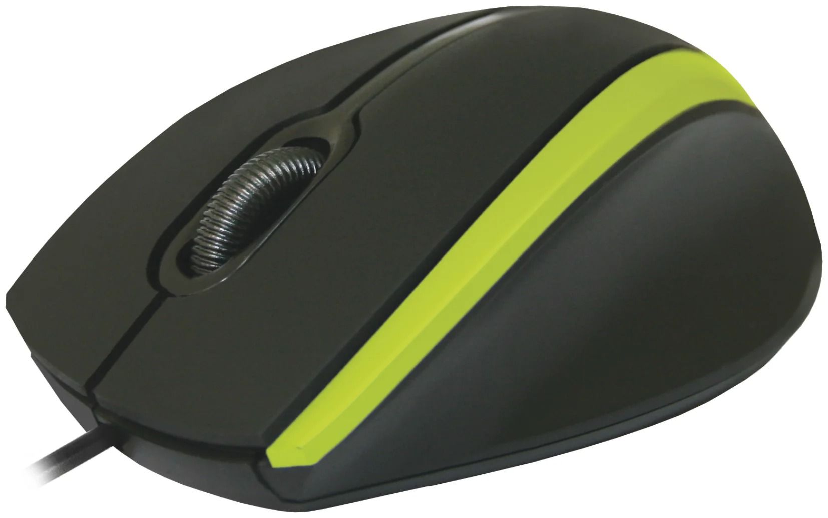 Мышь проводная DEFENDER MM-340 черный/зеленый