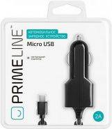 АЗУ PRIME LINE micro USB 2.1A черный