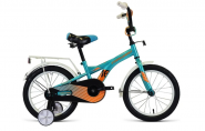 Велосипед FORWARD Crocky 16 (16" 1ск.) 2020-21 бирюзовый/оранжевый