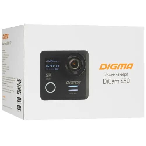 экшн камера DIGMA DiCam 450 black - черный