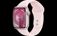 Смарт-часы Apple Watch Series 9 A2978 41мм корп.розовый Sport Band рем.св.розовый р.бр.:150-200