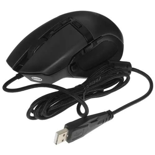 Игровая проводная мышь AULA F808 черный