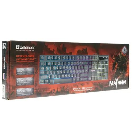 Игровая клавиатура DEFENDER Mayhem GK-360DL
