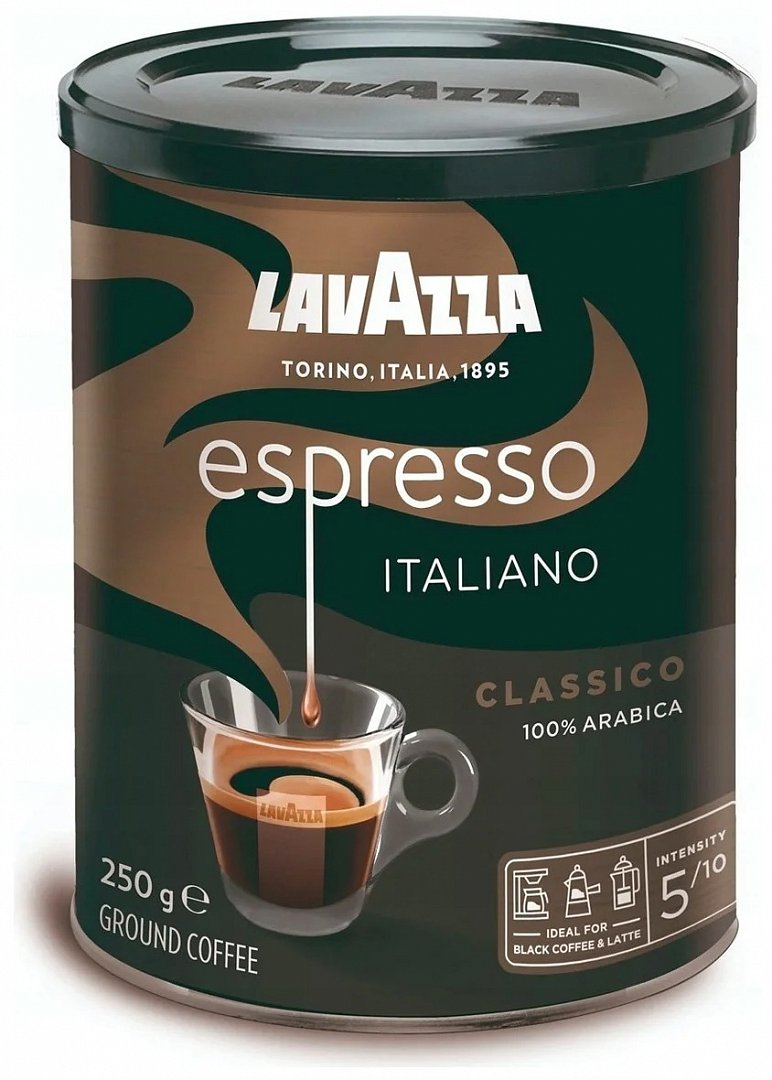 кофе молотый LAVAZZA Espresso 250 г ж/б