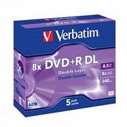 Диск DVD+R VERBATIM 8,5Gb 8x 43541 (1шт)