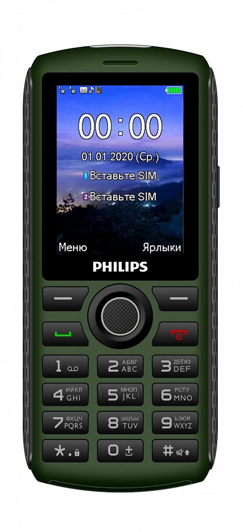 Сотовый телефон PHILIPS E218 Xenium green - зеленый