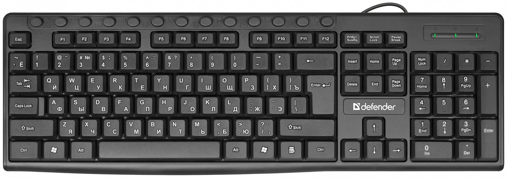 Клавиатура DEFENDER HB-719 черный