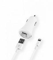 АЗУ DEPPA 2 USB 2,1A 8-pin для Apple белый