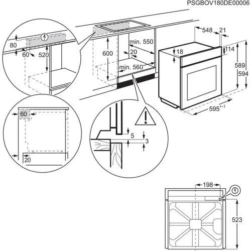 Духовой шкаф electrolux opeb2320v