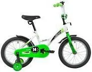 Велосипед NOVATRACK 14", STRIKE, белый-зеленый