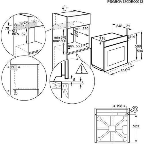 Духовой шкаф electrolux okc5h50w