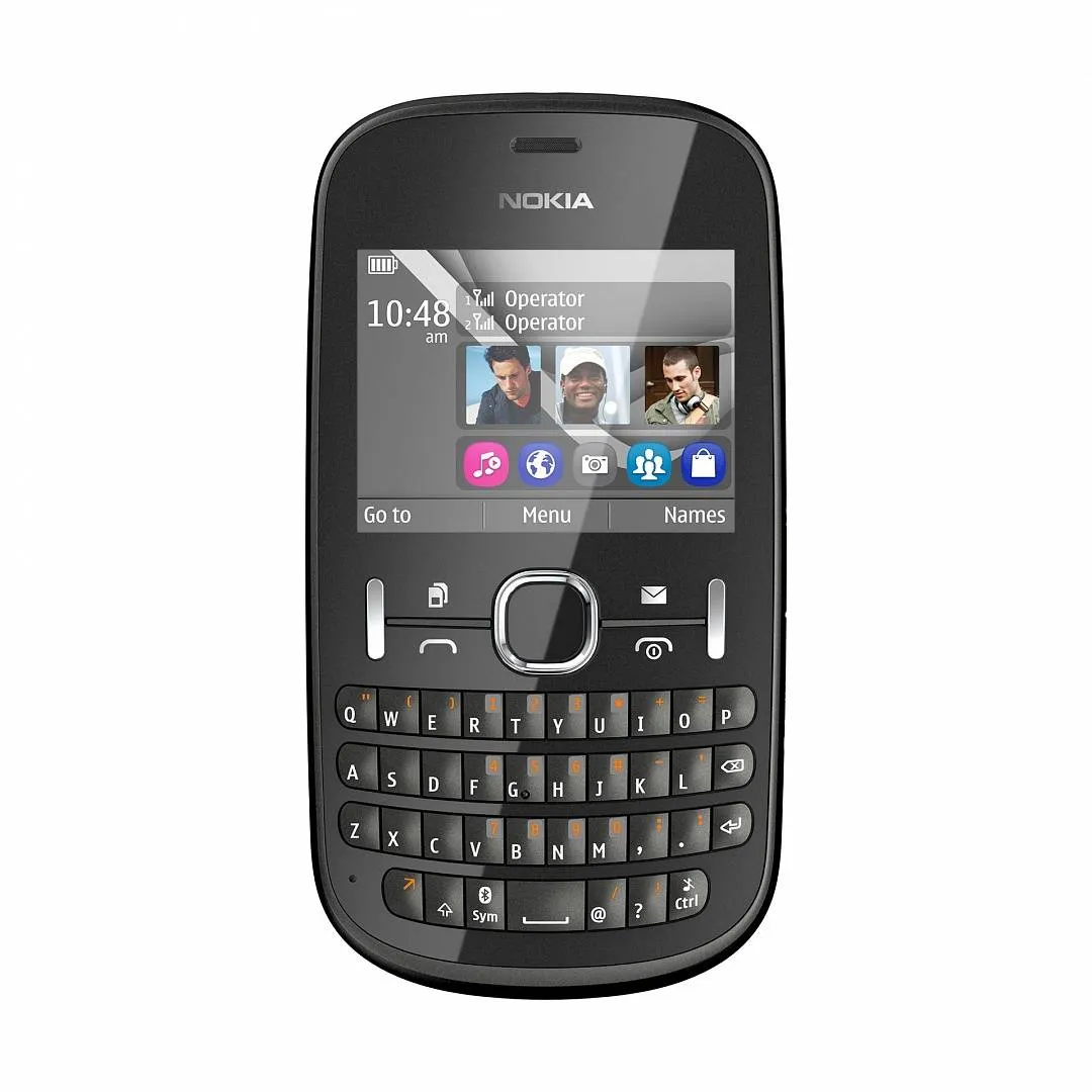 Сотовый телефон NOKIA 200 Asha graphite - графитовый купить в интернет  магазине, цена 2 990 руб в ЭЛЕКС