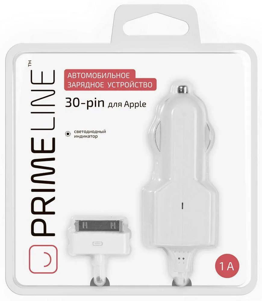 АЗУ PRIME LINE 30-pin USB 1A купить в интернет магазине, цена 50 руб в ЭЛЕКС