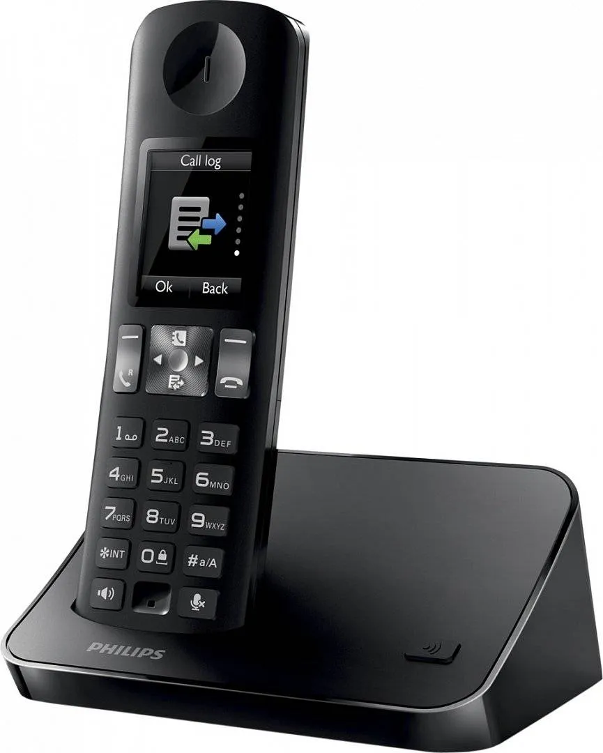 Телефон DECT PHILIPS D6001 black - черный купить в интернет магазине, цена  1 490 руб в ЭЛЕКС